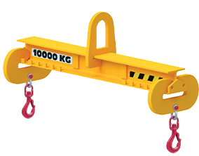 Adjustable ECO lifting beams, capacity from 1.000kg to 10.000kg, length from 1 to 6m