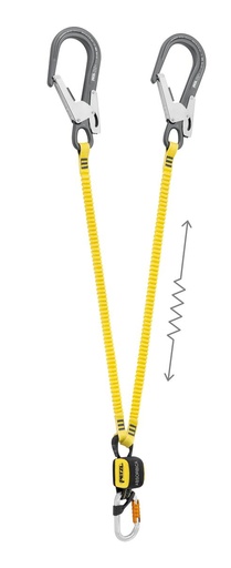 [LK7PETZL-L014CB01] Longe double avec absorbeur d'énergie, ABSORBICA-Y MGO 150 Flex PETZL