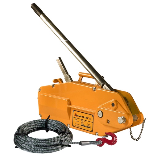 Cable winch with aluminium housing Tirfor type with 20m DELTA cable