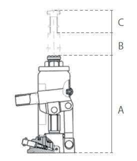 Vérin hydraulique 2t à 50t DELTA