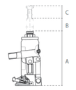 Vérin hydraulique 2t à 50t DELTA