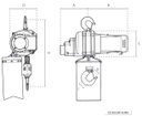 Palan électrique à chaîne US 500 kg - 2.000 kg DELTA