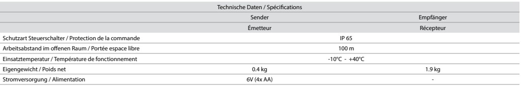 Télécommande pour Palan US DELTA