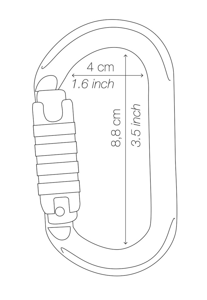 OK mousqueton ovale léger PETZL