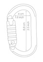 OK mousqueton ovale léger PETZL
