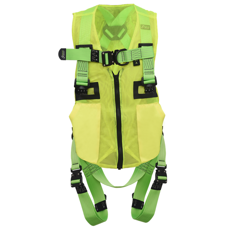 REFLEX 3 - Harnais antichute 2 points d'accrochage avec sangle et gilet haute visibilité Kratos