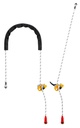 Adjustable lanyard for work positioning GRILLON PETZL