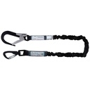 Longe en sangle élastique 2m avec absorbeur d’énergie intégré dans la longe GRAVITY-S KRATOS