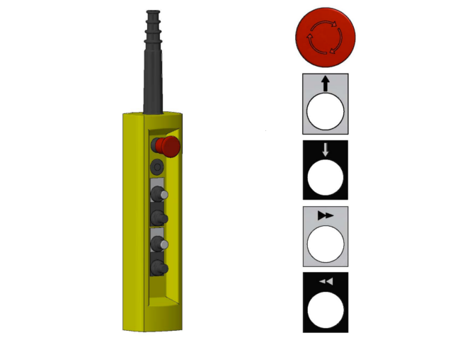 LIFTKET 1step up/down 2step left/right em.stop Built type(s) 020,030,050,070,090,110