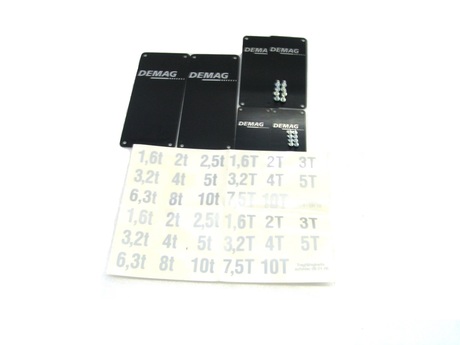 DEMAG Capacity plate set  Neutral DH / DR