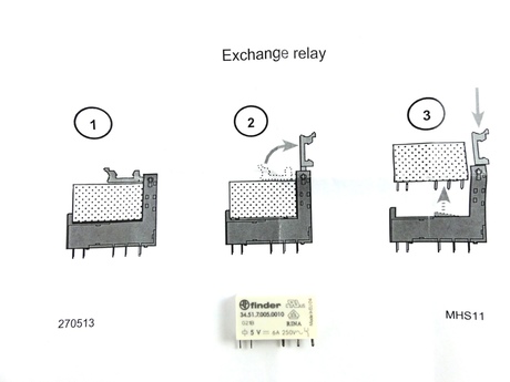 DEMAG Printed-board relay  Uni-Out   5V 6A Uni-Out