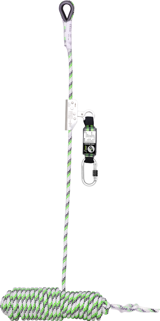 Antichute coulissant sur corde tressée avec absorbeur d’énergie KRATOS