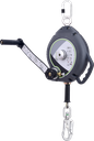 KALYPSO WIRE ROPE, RETRACTABLE FALL ARRESTER 10 M WITH INTEGRATED RESCUE WINCH