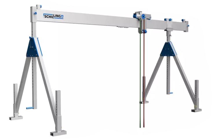 Portique en aluminium SCHILLING 500 kg-1.500 kg, modèle stationnaire