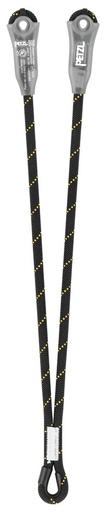 Double lanyard for making a fall arrest lanyard, JANE-Y PETZL