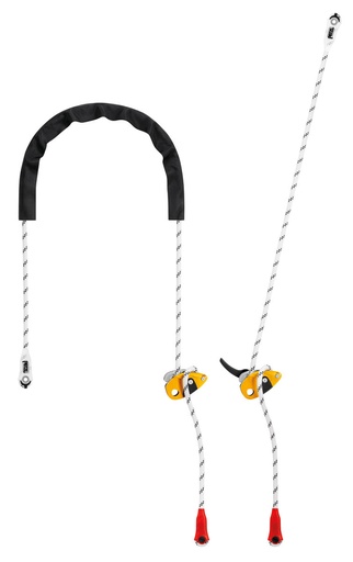 Adjustable lanyard for work positioning GRILLON PETZL