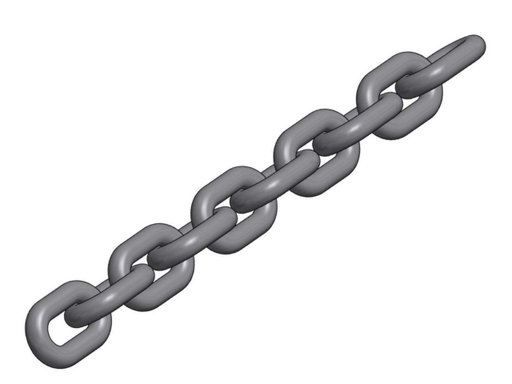[LK58000078] LIFTKET round steel chain 4 x 12 DIN 5684 / RTS Built type(s) 020,021