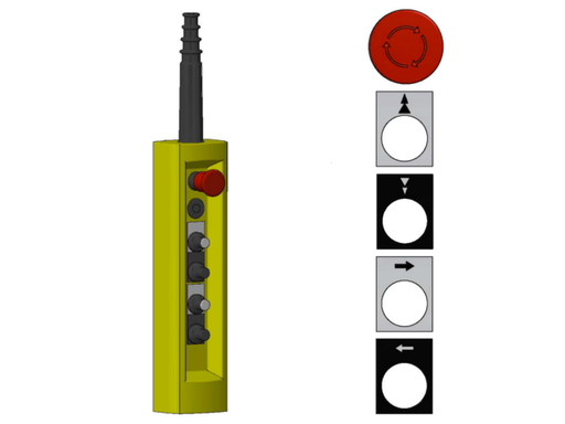 [LK58000215] LIFTKET 2step up/down 1step left/right em.stop Built type(s) 021,031,051,071,091,111
