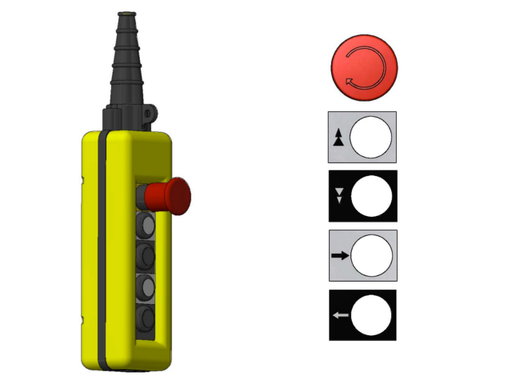 [LK58000255] LIFTKET 2 step up/down 1 step left/right em. stop Built type(s) 021,031,051,071,091,111