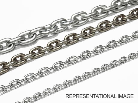 [LK51003689] DEMAG Round steel chain  8X52-12G UST35-2 Zn