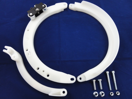 [LK51011440] DEMAG Rope guide right 10  /14   Re PA12 L1700
