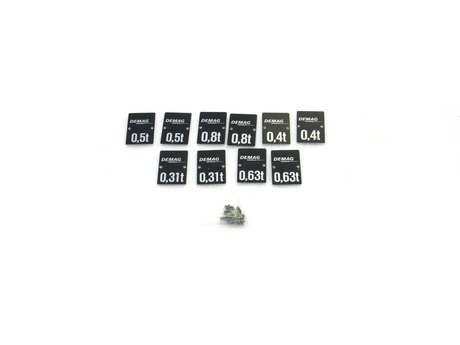 [LK51007362] DEMAG Capacity plate set  Neutral    44x  80
