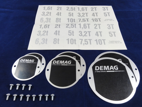 [LK51007355] DEMAG Capacity plate set  Neutral DR 3/5/10
