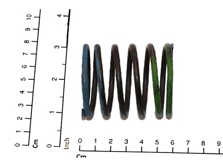 [LK51000750] DEMAG Pressure spring  GnBl 3,8 x 45,8 x 60 KB 112