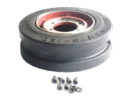 [LK51008621] DEMAG Reibrad  Set  RF180 Gummiband 