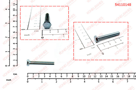 [LK51002256] DEMAG Hexagonal screw   M 6  X 40  8.8   A2F