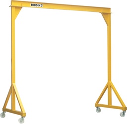 Portique d'atelier déplaçable en charge, Capacité 500 à 5.000kg, Portée 2,5 à 8m