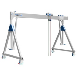 Portique en aluminium SCHILLING 500kg à 1.500 kg, MOBILE sous charge