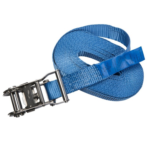 [LK7DELTA-CO.SR.RVS.035.10] DELTASLING Sangle d'arrimage 1 pièce avec cliquet INOX- 10M 2.000DAN